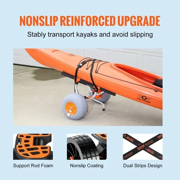 Robuster Kajakwagen, faltbarer – Fishing Kayak Cart Bewertung und Preis